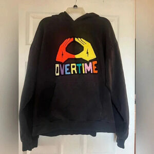 Overtime embroidered hoodie